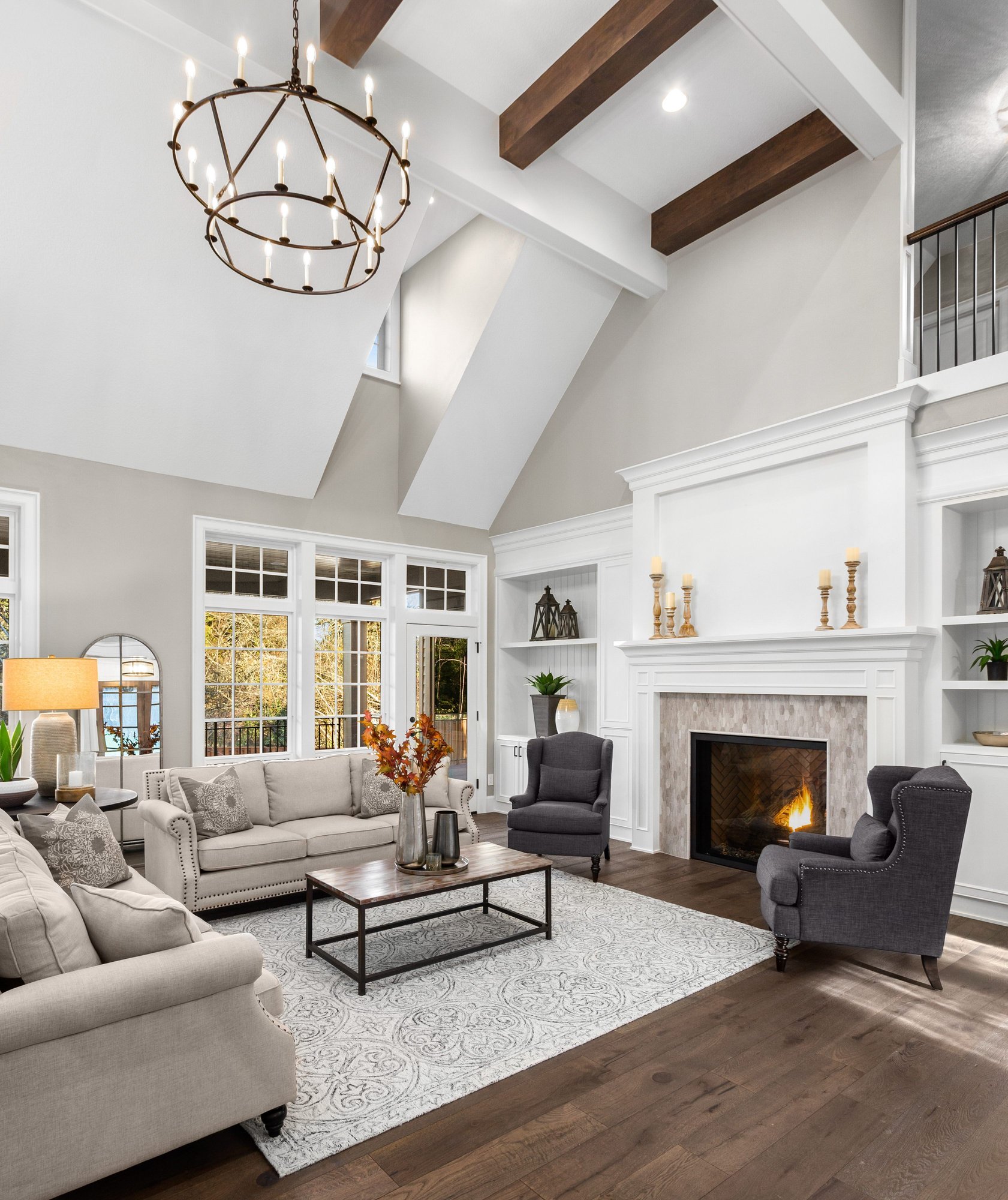 Living area designed by Grand Design Build