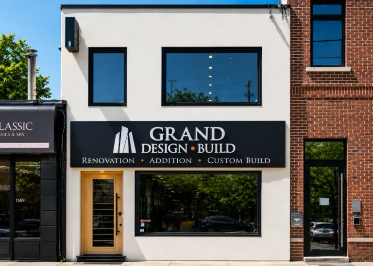 Grand Design Build's design centre at 1558 Avenue Road, North York