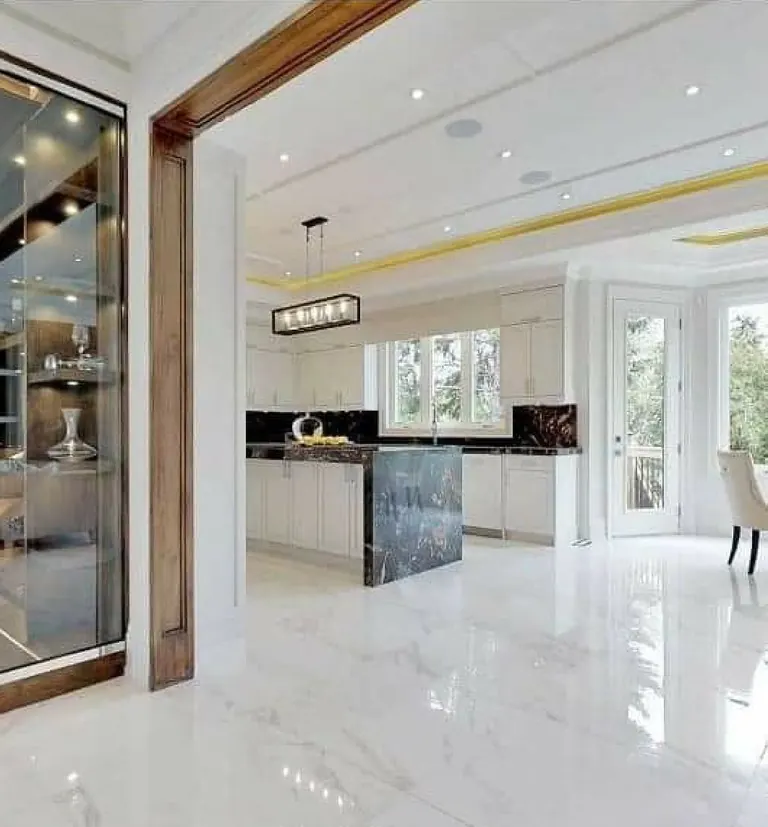 Finished interior in a Forest Hill home, looking through to the next room