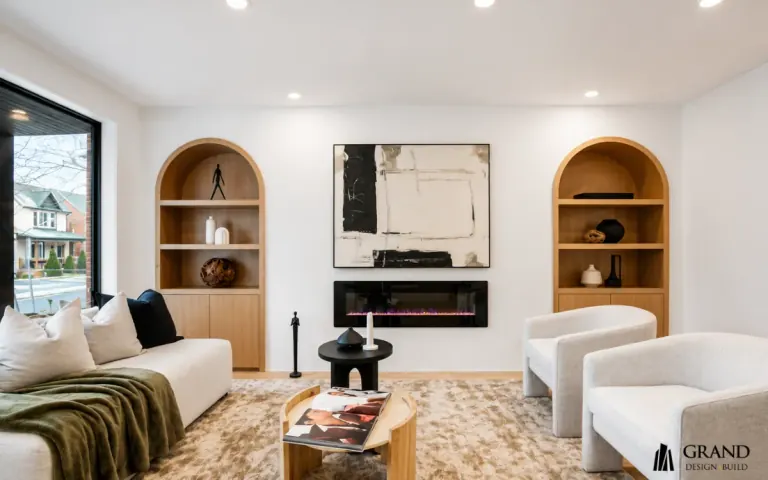 Living and dining renovation in Toronto by Grand Design Build